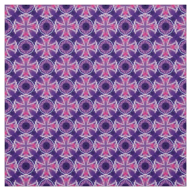 Glitch2 Blue Magenta FurnMöbler Fabric Tyg (Provkarta)