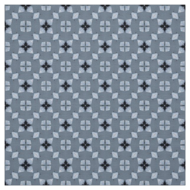 Glitch2 Blue Teal Quilting crafts Fabric Tyg (Provkarta)