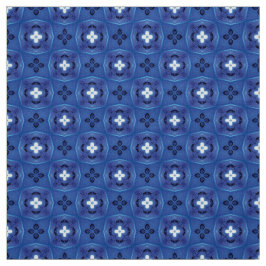 Glitch2 Blue White FurnMöbler Fabric Tyg