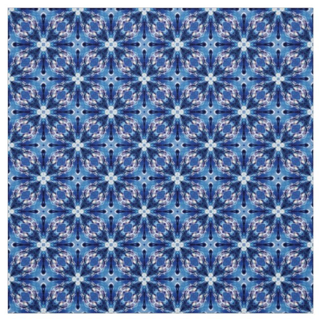Glitch2 Blue White FurnMöbler Fabric Tyg (Provkarta)