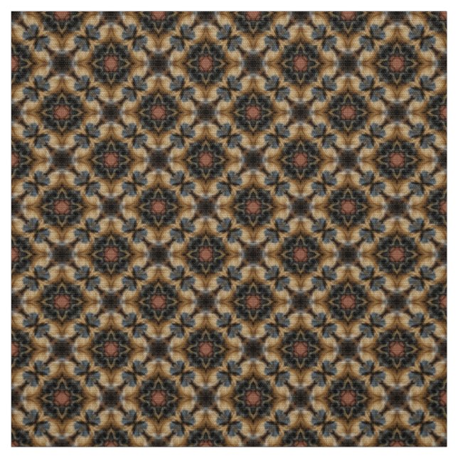 Glitch2 Brown Black Quilting Crafts Fabric Tyg (Provkarta)
