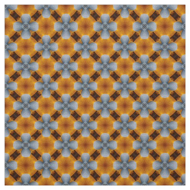 Glitch2 Brown Cyan FurnMöbler Fabric Tyg (Provkarta)