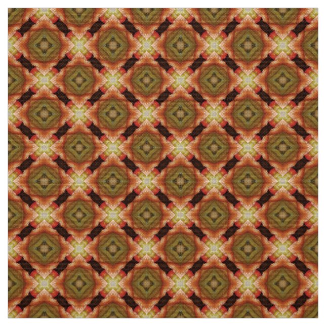Glitch2 Brown Gult Quilting Crafts Fabric Tyg (Provkarta)