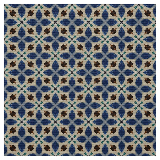 Glitch2 Clam Snäcka Blue FurnMöbler Fabric Tyg (Provkarta)