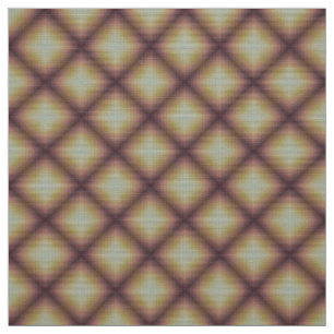 Glitch2 Dull gult med diamantform möbeltyg Tyg