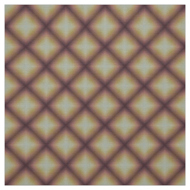 Glitch2 Dull gult med diamantform möbeltyg Tyg (Provkarta)