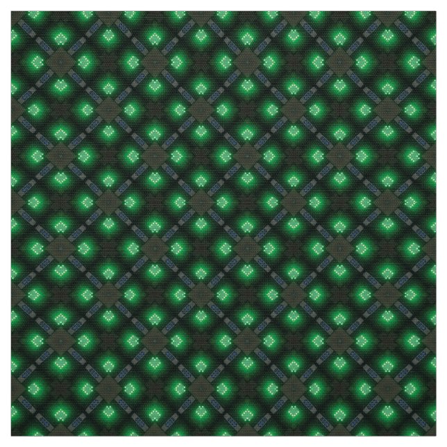 Glitch2-Grönt och möbeltyg Tyg (Provkarta)