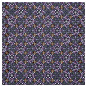 Glitch2 Midnight Blue Star Mönster Fabric Tyg