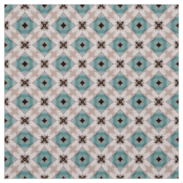 Glitch2 Mörk Cyan Rosa FurnMöbler Fabric Tyg (Provkarta)