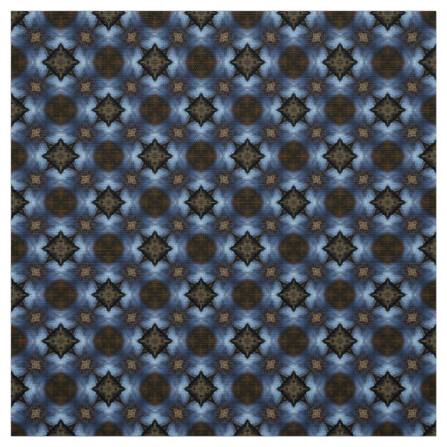 Glitch2 Red Blue Fabric Tyg (Provkarta)