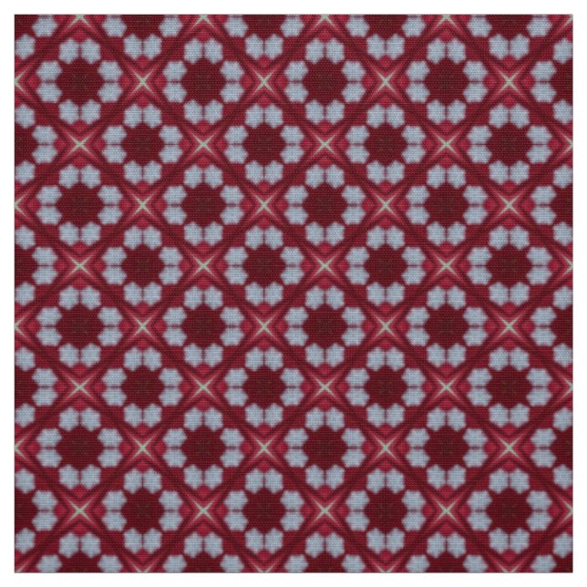 Glitch2 Red Blue FurnMöbler Fabric Tyg (Provkarta)