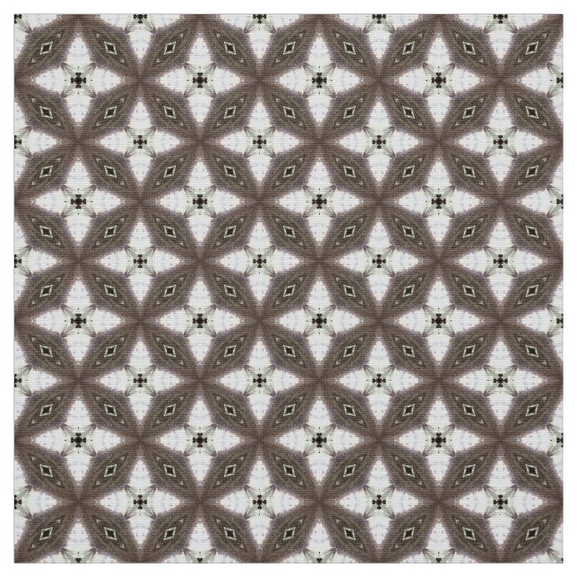 Glitch2 White Brown FurnMöbler Fabric Tyg (Provkarta)