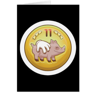 Glitch Achievement gris fondler Hälsningskort