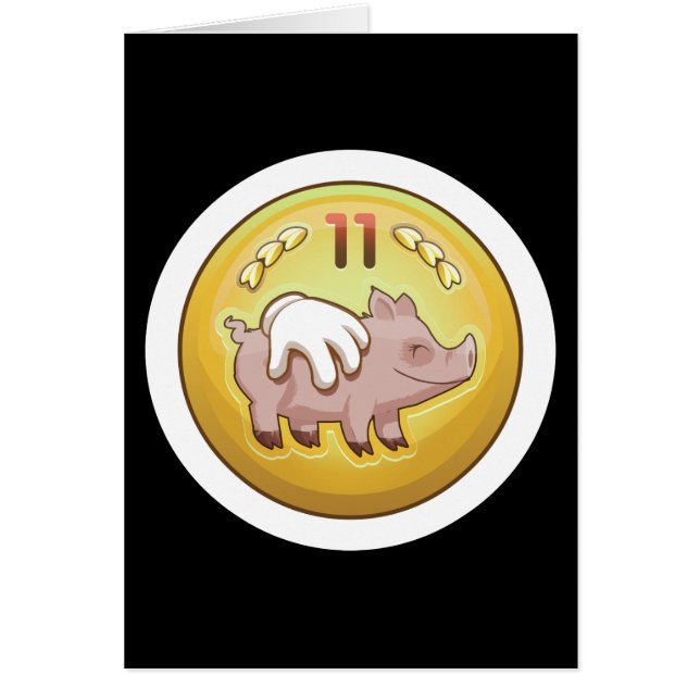 Glitch Achievement gris fondler Hälsningskort (Framsidan)