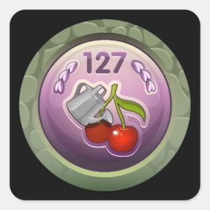 Glitch Achievement toppen duper soaker Fyrkantigt Klistermärke