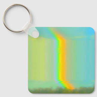 Glitch Aesthetic Rainbow Dream Keychain Nyckelring