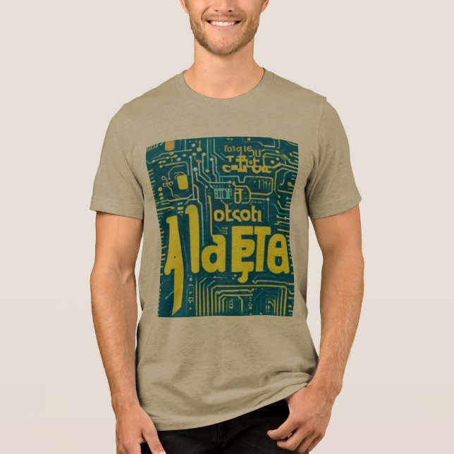 Glitch Alphabet T Shirt (Framsida)