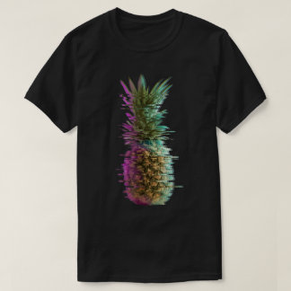 Glitch Ananas Vaporwave Konst T Shirt