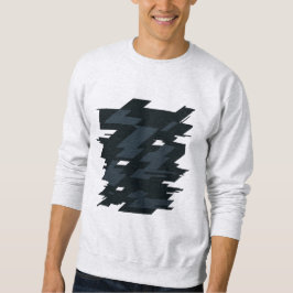 Glitch Art Herr Basic Tröja Lång Ärmad Tröja