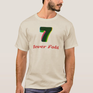 Glitch Art Nummer 7 Och Vik Aldrig Slogan T Shirt