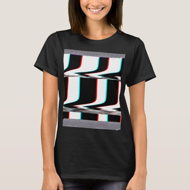 Glitch art t-shirt (Framsida)