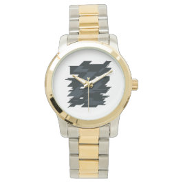 Glitch Art Unisex Tvåtonshalsband Armbandsur