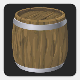 Glitch-behållare för möbelsäck fyrkantigt klistermärke