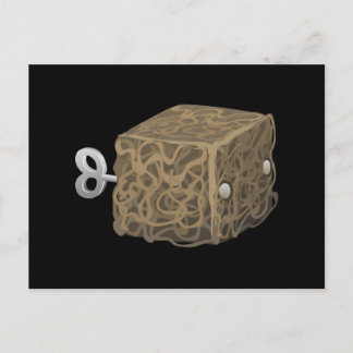 Glitch dustbunny cubimal vykort