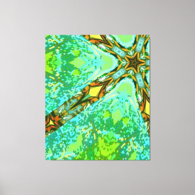 Glitch E-1 Canvastryck (Framsida)