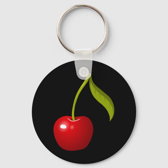 Glitch Food cherry Nyckelring (Framsida)