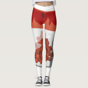 Glitch Food hotot rub Leggings