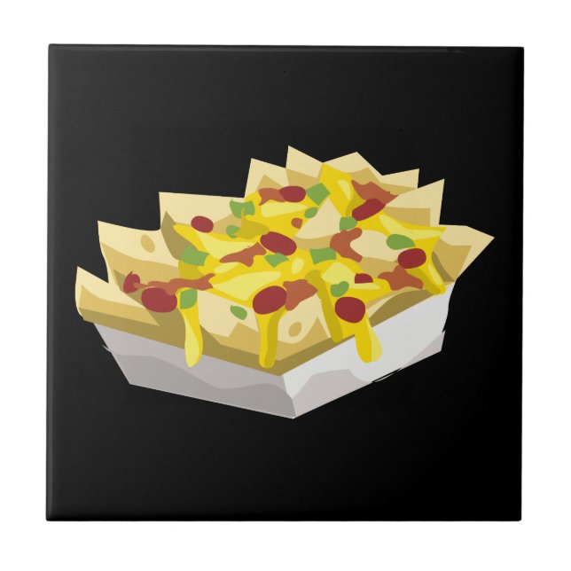 Glitch Food hungrig nachos Kakelplatta (Framsidan)