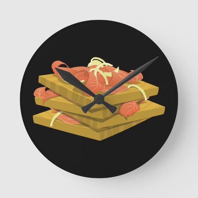 Glitch Food lotsa lox Rund Klocka (Framsida)