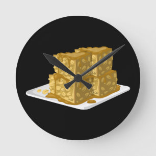 Glitch Food Oaty tårta Rund Klocka