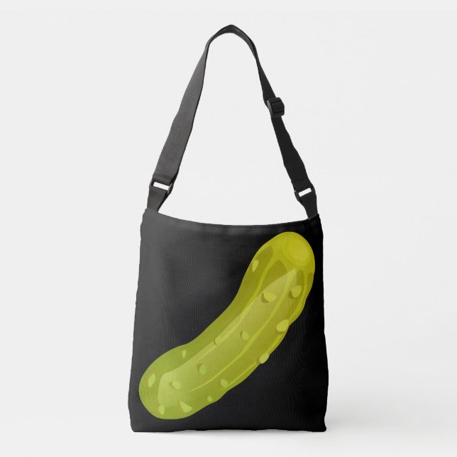 Glitch Food-pickle Axelväska (Framsida)