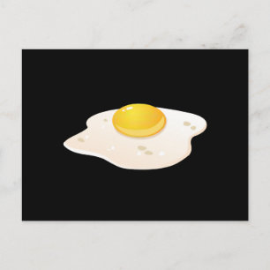 Glitch Food stekt ägg Vykort