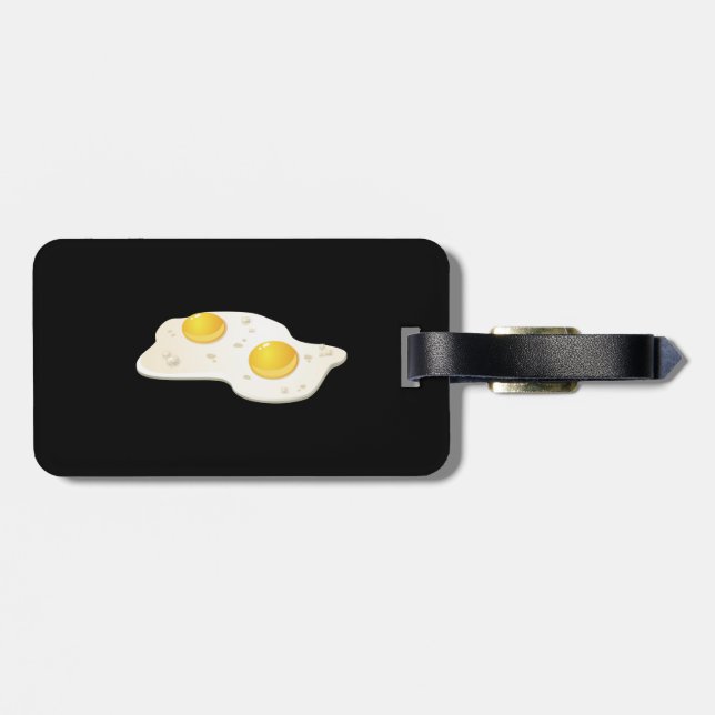 Glitch Food-stekta ägg Bagagebricka (Baksida Vågrät)