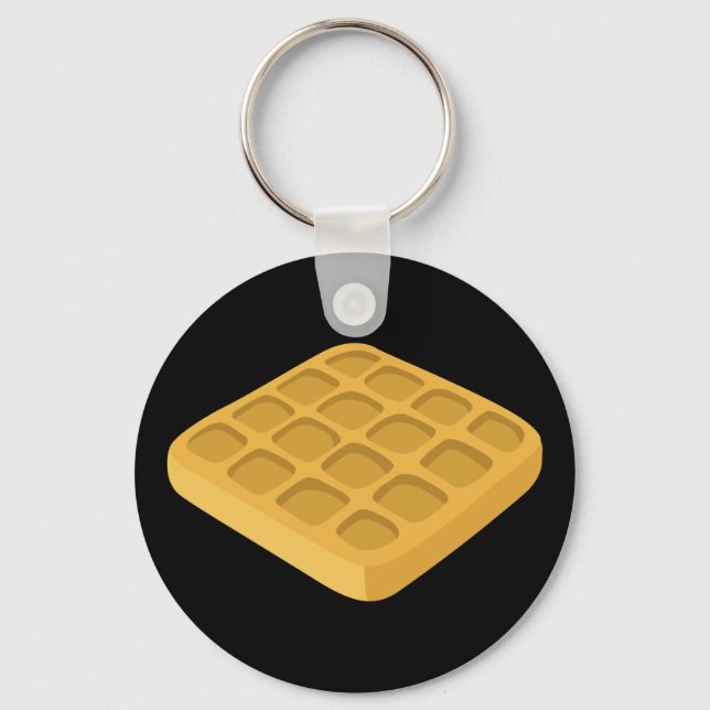 Glitch Food waffles Nyckelring (Framsida)