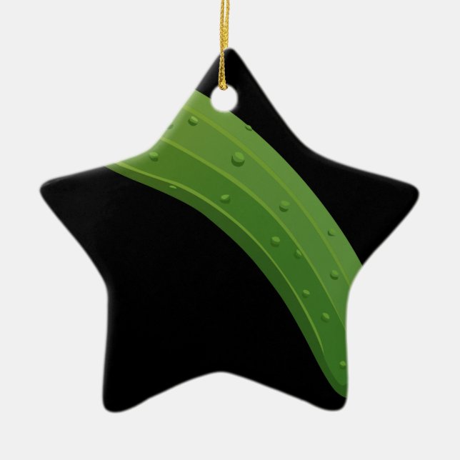 Glitch Food zucchini Julgransprydnad Keramik (Framsidan)