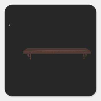 Glitch FurnUKSväskan finare Fyrkantigt Klistermärke