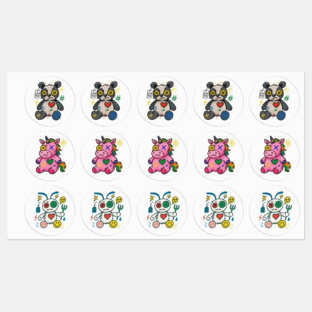 Glitch Gang - Cute Chaos Sticker Pack (Ark)