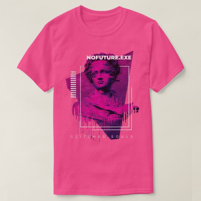 Glitch Greek Myths Gods & Goddesses Statue Greece  T Shirt (Design framsida)