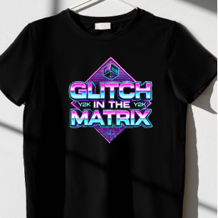 Glitch i matrisen t shirt