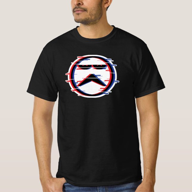 Glitch Manar Värde-Shirt T Shirt (Framsida)