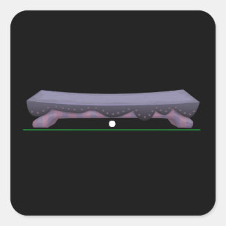 Glitch möbelbänk violet voyage bänk fyrkantigt klistermärke