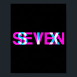 Glitch Optical Illusion Six Seven 6 7 Meme Gen Alp Poster<br><div class="desc">Glitch Optical Illusion Six Seven 6 7 Meme Gen Alpha Slang</div>