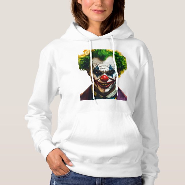 "Glitch Pause Clown - Neon Cyber Art Logotyp" T Shirt (Framsida)