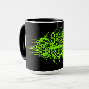 Glitch Pixel Code Fisk  Mugg