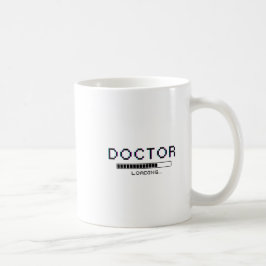 Glitch Pixel Doktor Laddar Humor Kaffemugg