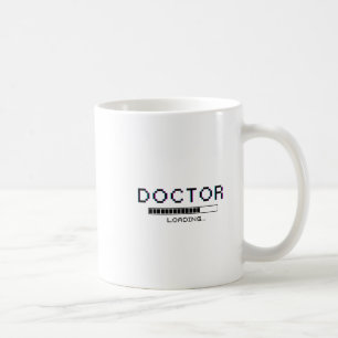 Glitch Pixel Doktor Laddar Humor Kaffemugg